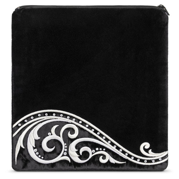 Bottom Swirl Design Velvet Bag #490 - Judaica Accessories