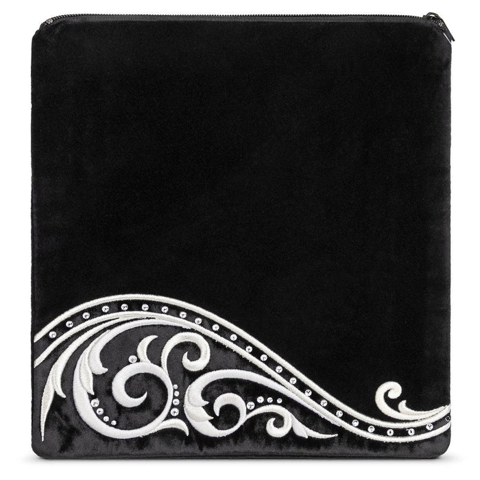 Bottom Swirl Design Velvet Bag #490 - Judaica Accessories