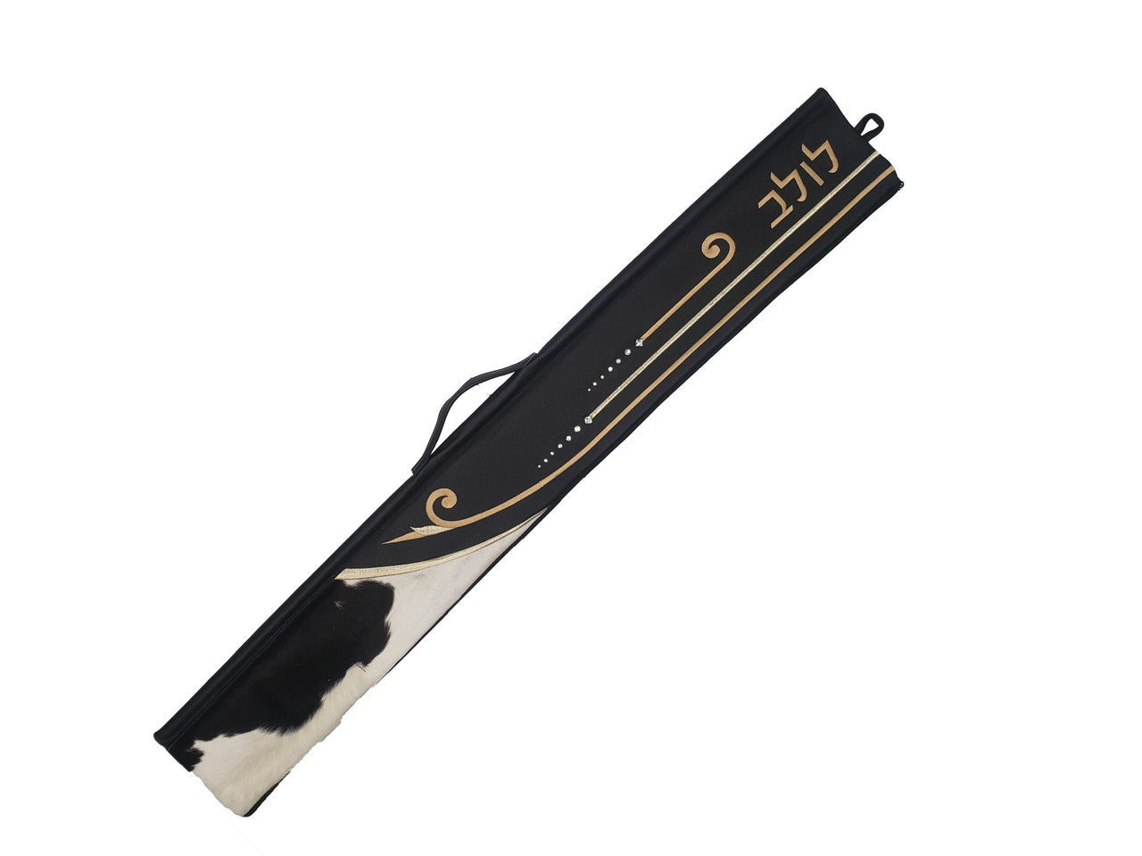 Aluminum lined lulav holder design 1824 | Judaica Square Lakewood (view 2)