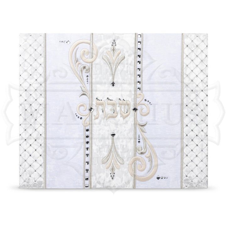 La Royale Challah Cover with Sterling Crystals and Matching Board #630