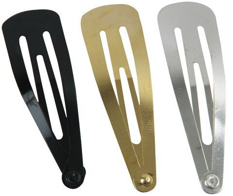 Yarmulke Clips in Black, Gold or Silver, Sold by the Dozen