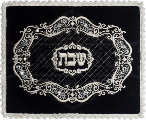 Swarovski Oval Velvet Challah Cover #182 - Challah Covers