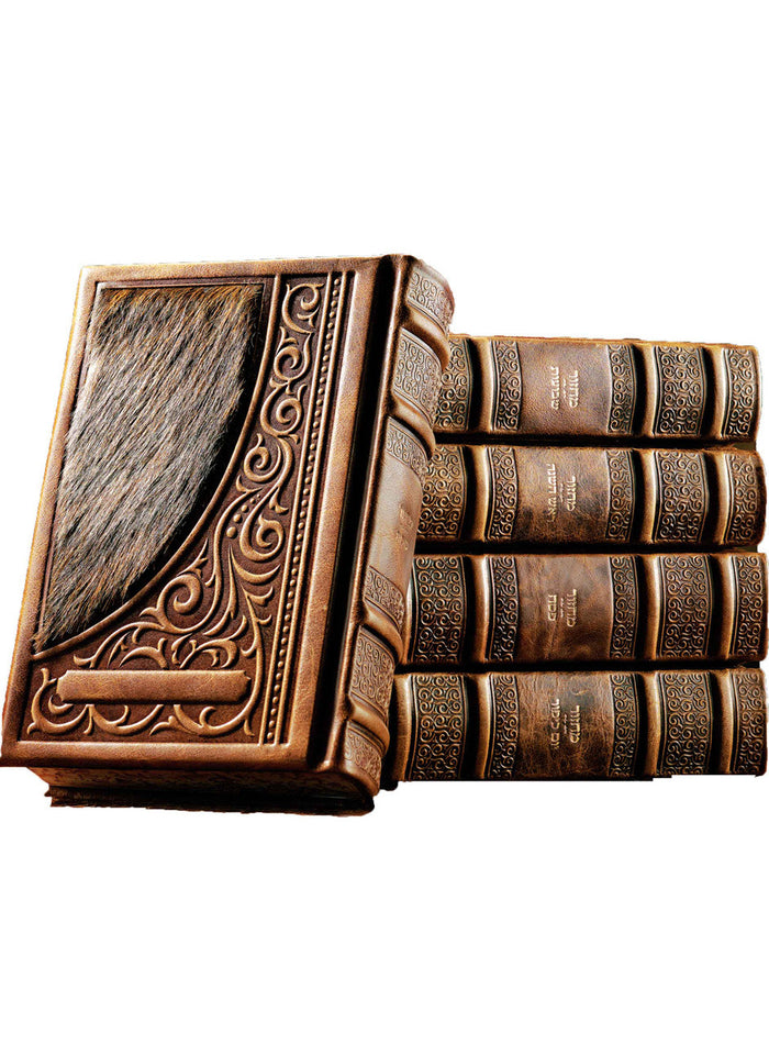 Camel fur-trim Kaftor kallah machzor set | Judaica Square Lakewood