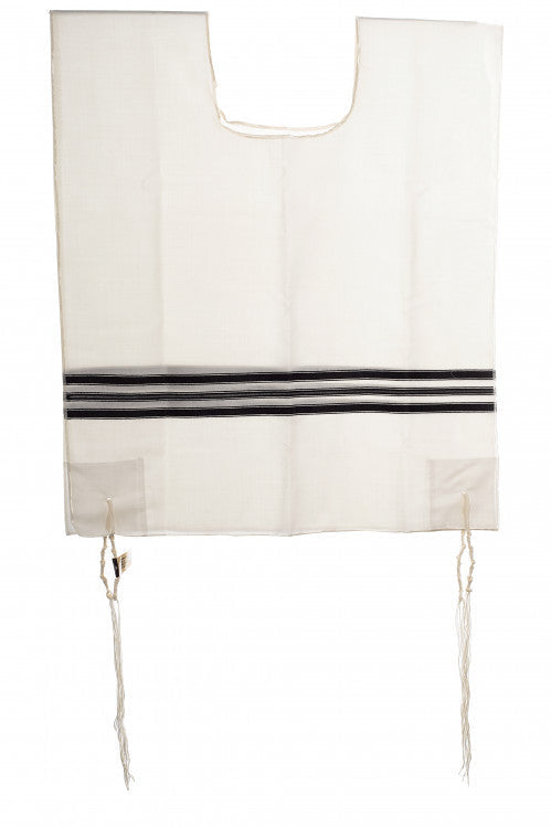 Wool Adult  1 Hole Keshiras Ashkenaz Tzitzis - Stain Proof - Image 5