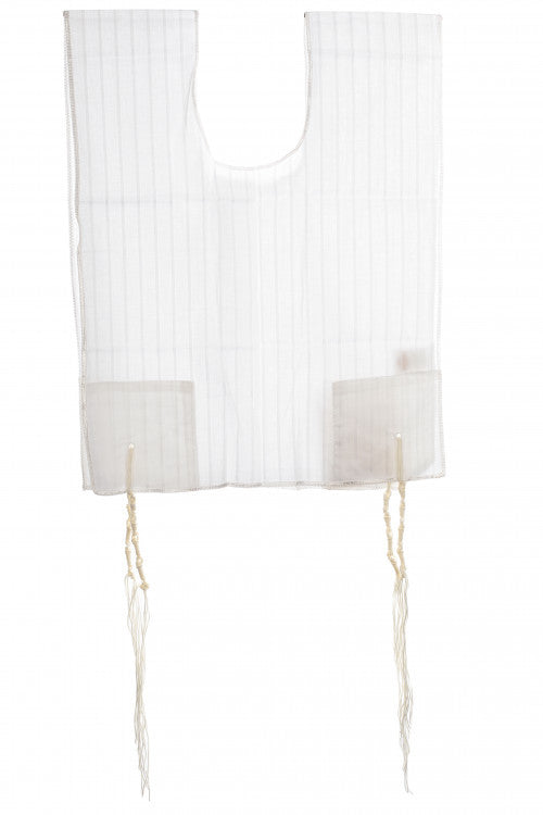 Cotton Kids 1 Hole Keshiras Ashkenaz Tzitzis Meyuchad - Image 5