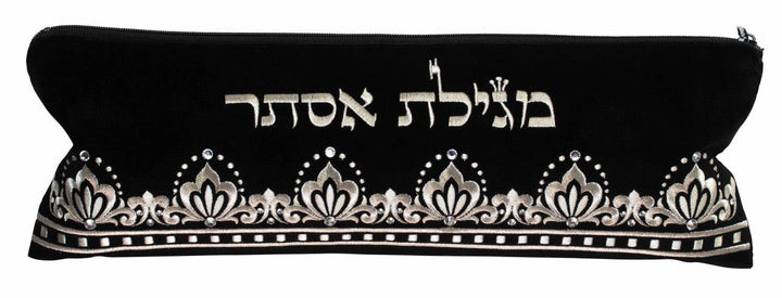 Megillah Case, Luxury Velvet Pouch Black #1020