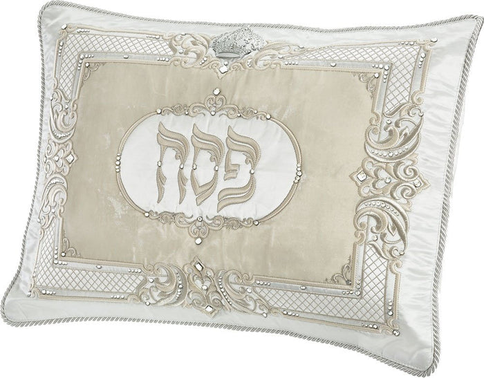 Classic Crown satin and velvet Seder set with sterling crown #557 | Judaica Square Lakewood