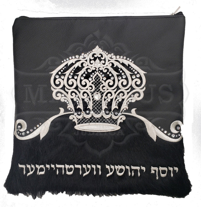 Malchut embroidered tallis and tefillin bag, design #4027 | Judaica Square Lakewood