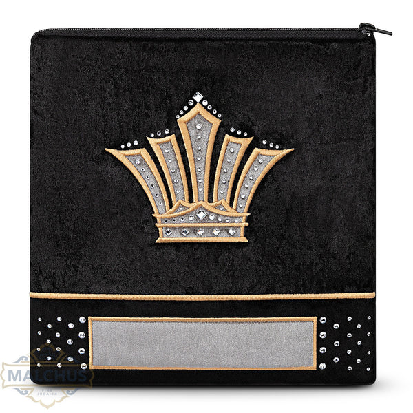 Bag #905 Black Velvet & Gold Emb - Judaica Accessories