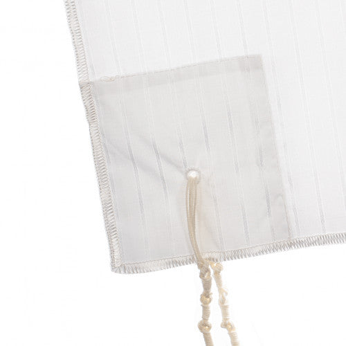 Poly- Cotton Kids Round Neck, 1 Hole Ashkenaz Tzitzis - Image 2