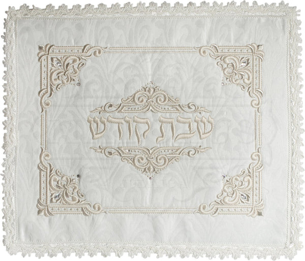 Four Corner Design Brocade Challah Cover #133 - Challah Covers