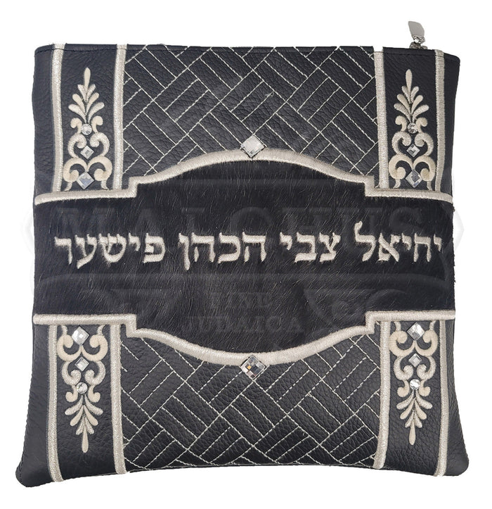 Symmetrical embroidered tallis and tefillin bag, design #3022 | Judaica Square Lakewood