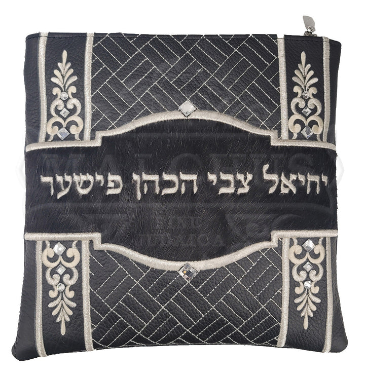 Symmetrical embroidered tallis and tefillin bag, design #3022 | Judaica Square Lakewood