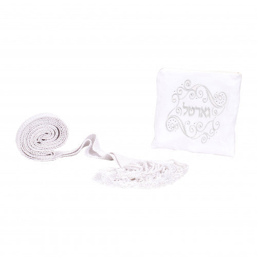Handmade Elegant Crochet Gartel - White - Image 2