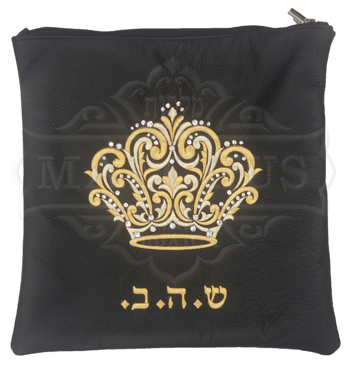 Symmetrically embroidered tallis and tefillin bag, design #6005 | Judaica Square Lakewood