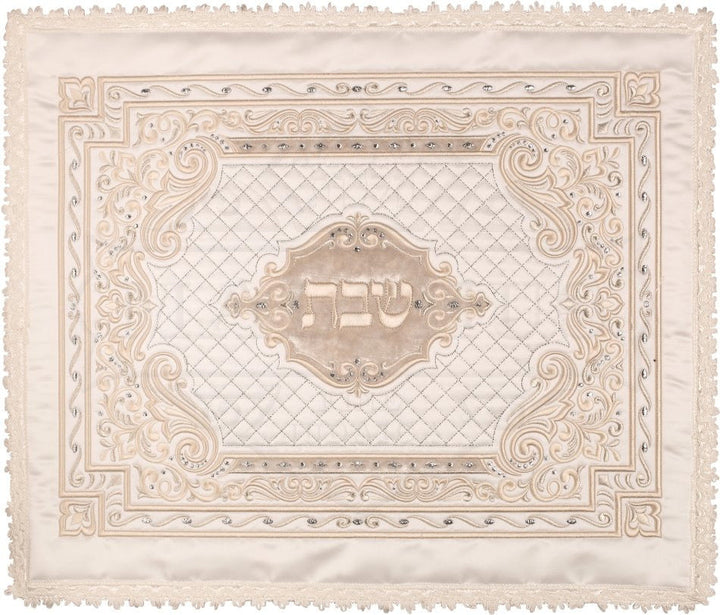 Majestic Style Challah Cover, Satin and Crushed Velvet, No Stones #563