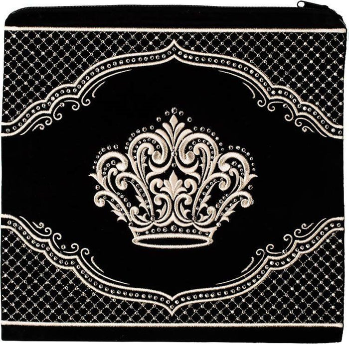 Quilted Design with Crown Velvet Bag #445 - Judaica Accessories