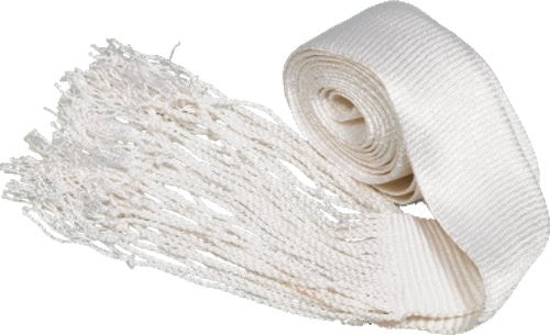 Hand made white silk gartel praying belt | Judaica Square Lakewood