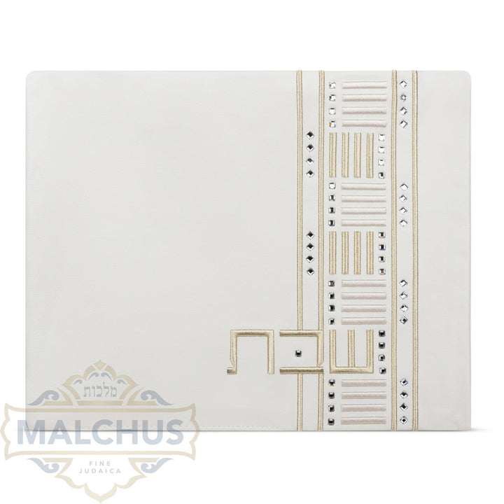 Leather Challah Cover with Crystals, Matching Challah Board Available #690