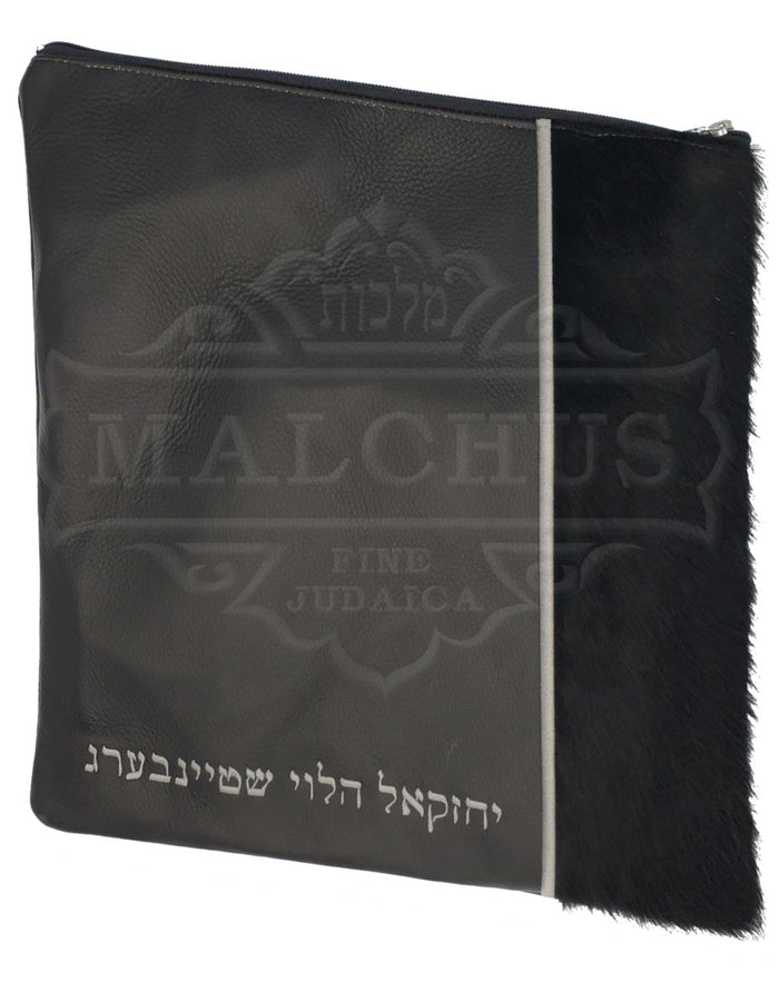 Black crocodile leather tallis bag design 1023 | Judaica Square Lakewood