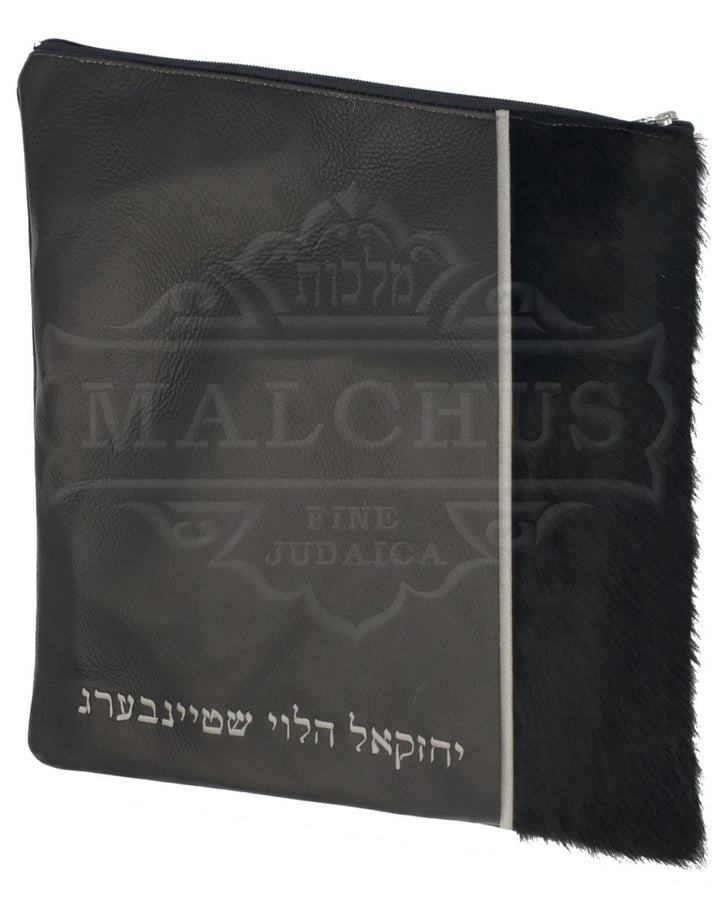 Black crocodile leather tallis bag design 1023 | Judaica Square Lakewood