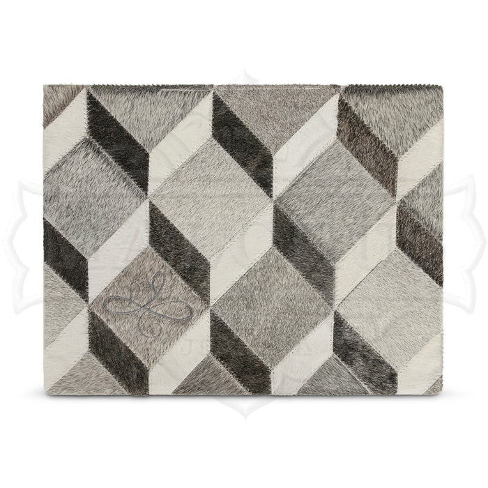 Geometric embroidered challah cover with crystals | Judaica Square Lakewood