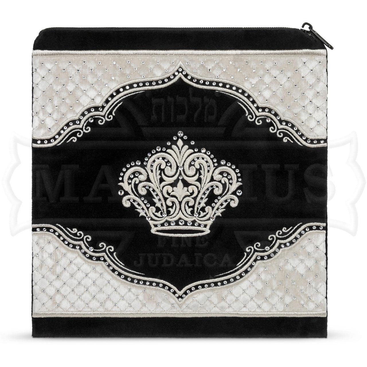 Quilted Crushed Velvet with Crown Velvet  Bag #446 - Judaica Accessories