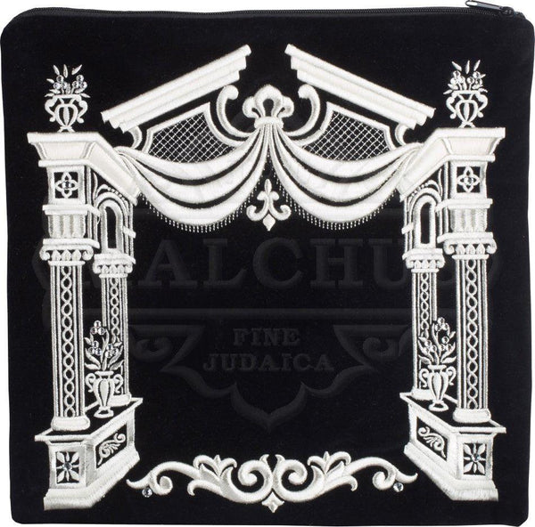 3D Canopy Arch with Flower Pots Velvet Bag #176 - Judaica Accessories