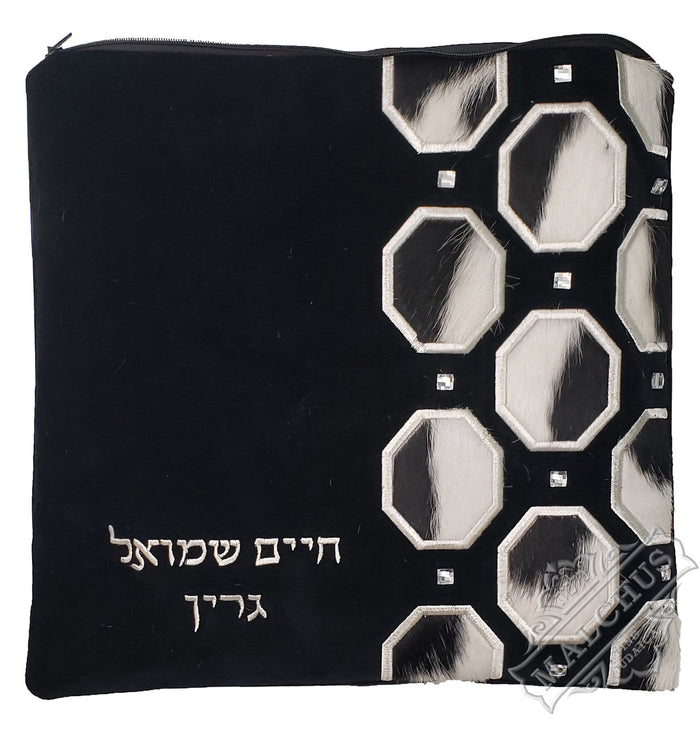 Antique velvet tallis and tefillin bag in four finishes #V1265 | Judaica Square Lakewood