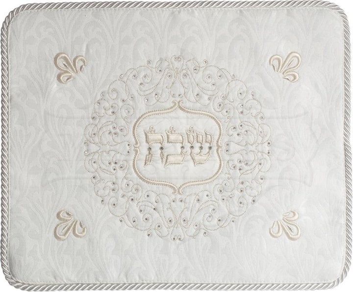 Swirl Design Brocade Challah Cover with Swarovski Crystals #230CR