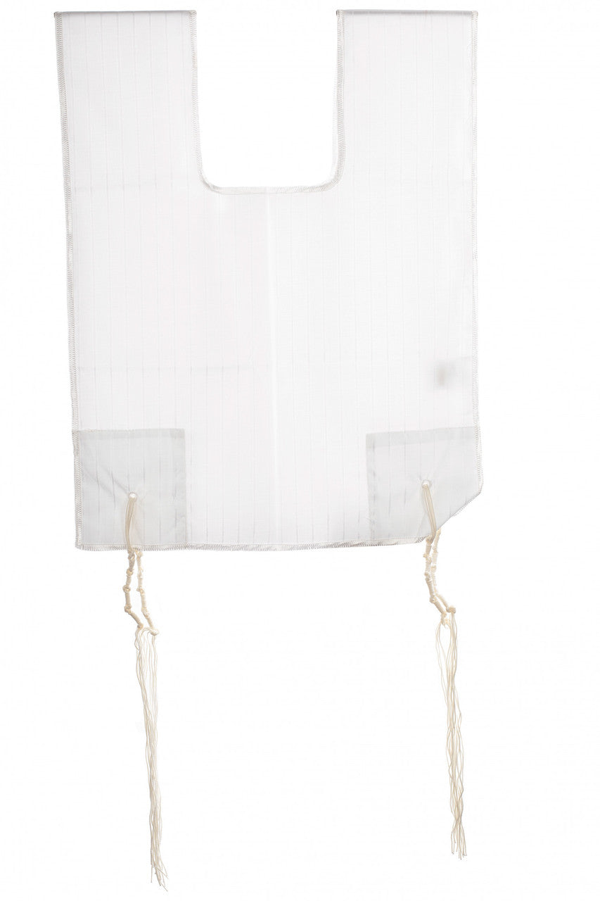 Poly- Cotton Kids Round Neck, 1 Hole Ashkenaz Tzitzis - Image 4