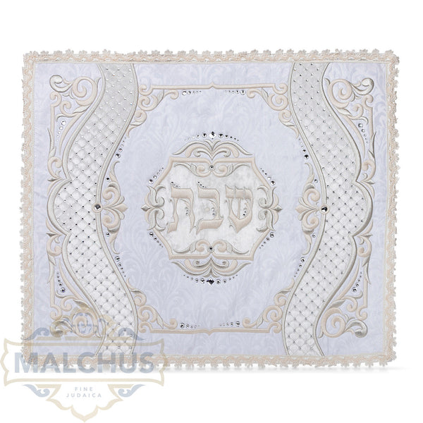 Scalloped Brocade Velvet Challah Cover #610T - Challah Covers