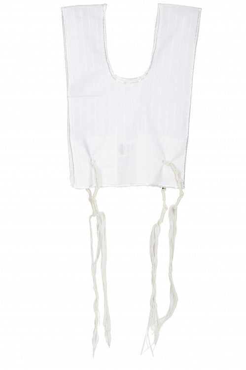 Poly- Cotton Kids Round Neck, 2 Hole Ashkenaz Tzitzis - Image 3