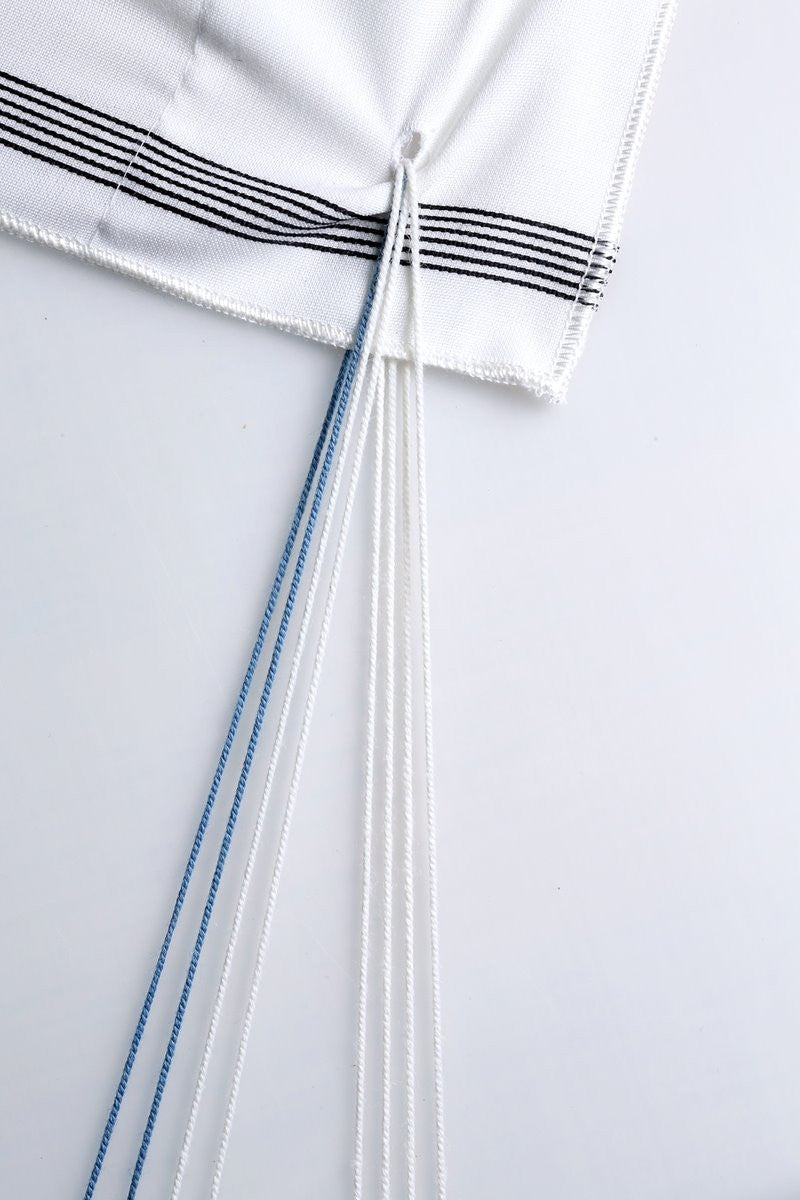 Hand Made Ptil Techelet Tzitzis Strings - Image 2