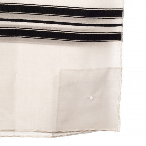 Wool Adult  1 Hole Keshiras Ashkenaz Tzitzis - Stain Proof - Image 3