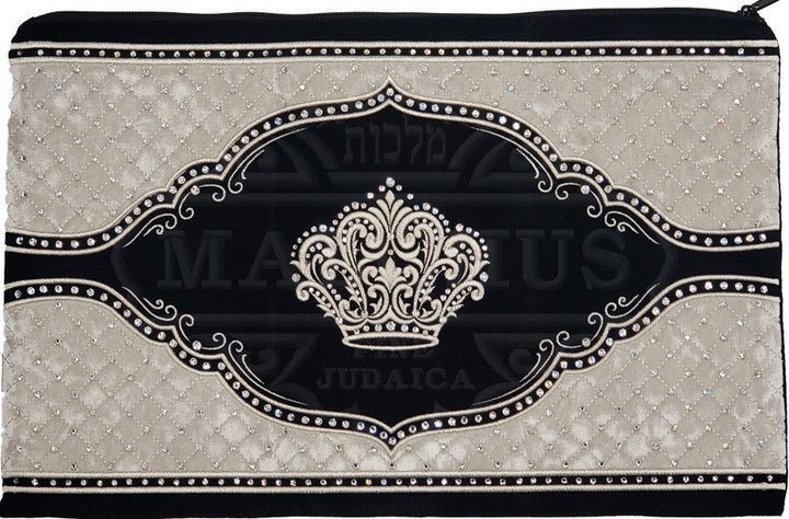 Bar mitzvah tallis bag set with matching Rashi and Rabbeinu Tam tefillin bags, design #446 | Judaica Square Lakewood