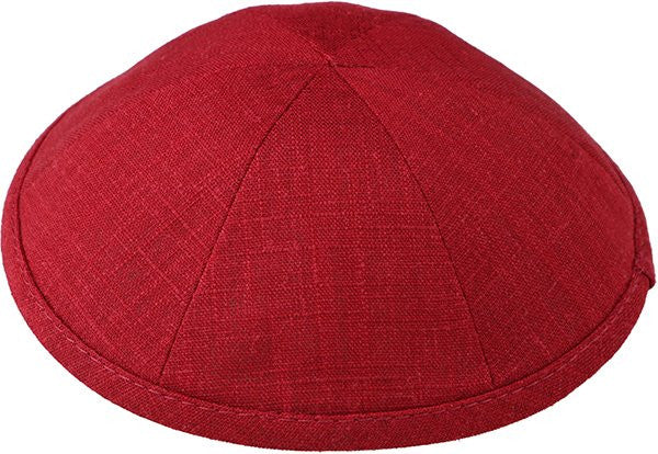 Six panel linen kippot in twelve colors | Judaica Square Lakewood