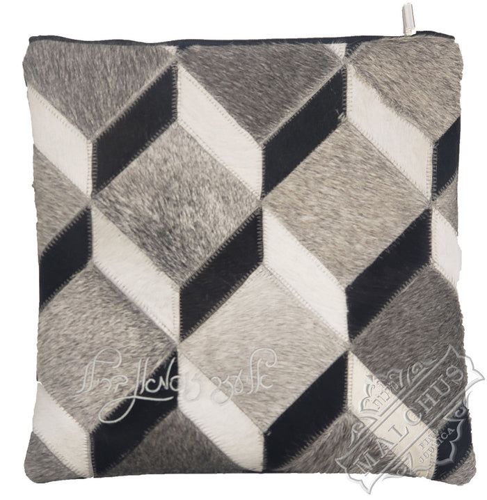 3D box pattern fur tallis and tefillin bag, design #7005F-11 | Judaica Square Lakewood