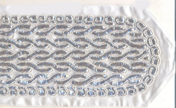 Gefluchten atarah style #507 woven tallis neckband | Judaica Square Lakewood