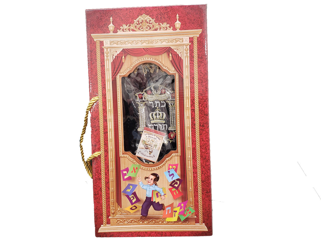 Medium Sefer Torah Velvet Cover Alef Beit - Image 3