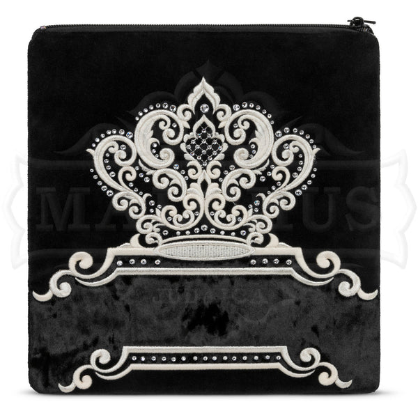 Bag #530 Black Velvet & Black Crushed Velvet - Judaica Accessories