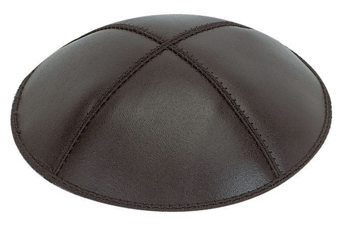 Leather kippot in black, white and navy | Judaica Square Lakewood