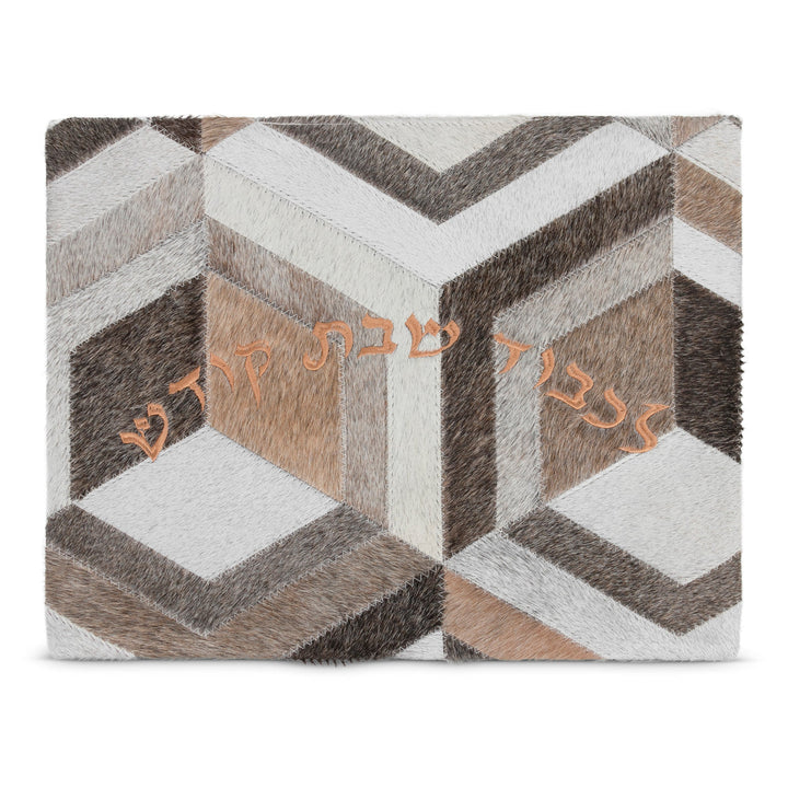 Geometric Frame Challah Cover with Crystal Detail #940
