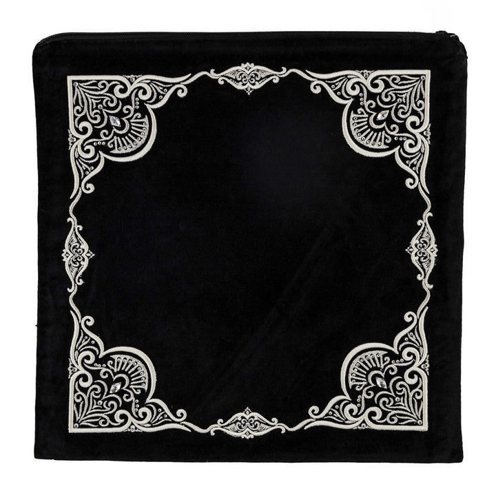 Dome shape four corner embroidered velvet tallis bag #197 | Judaica Square Lakewood