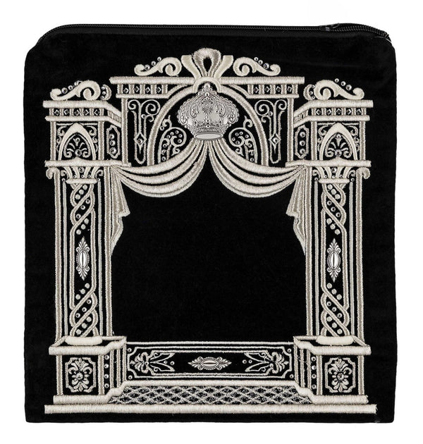 3D Sterling Silver Ornaments and Crown Velvet Bag #173 - Judaica Accessories