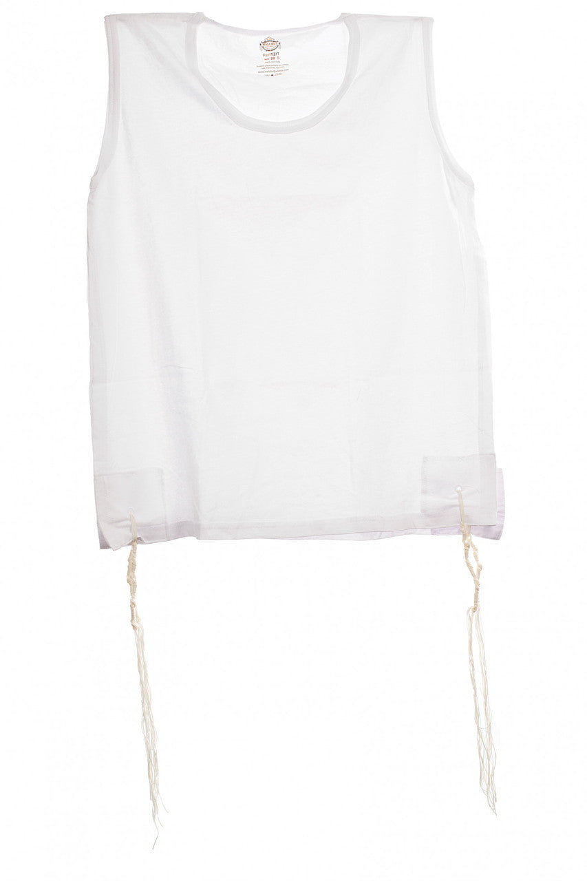V-neck PerfTzit undershirt tzitzis | Judaica Square Lakewood (view 6)