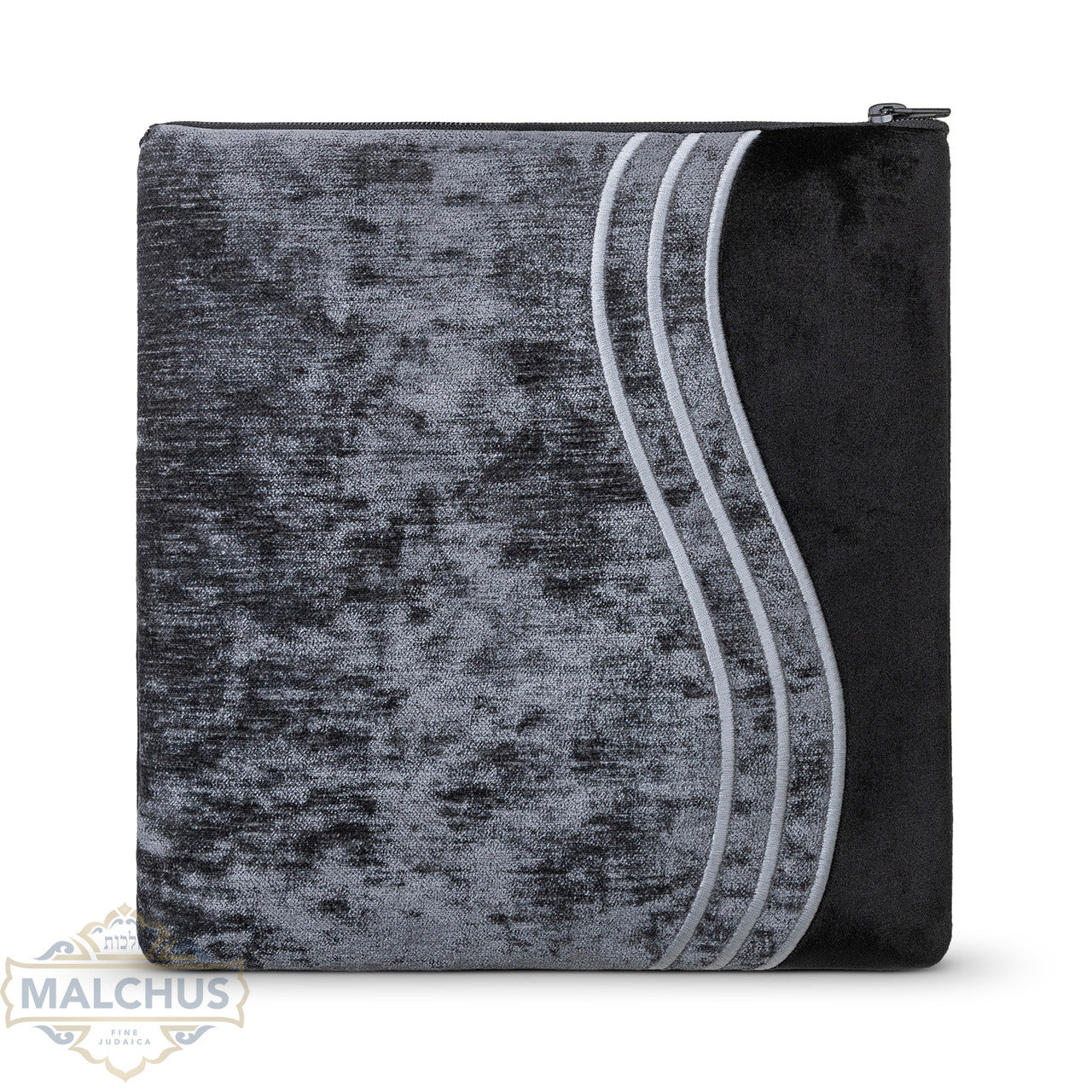 Bag #880 Black Velvet & Silver Emb - Judaica Accessories
