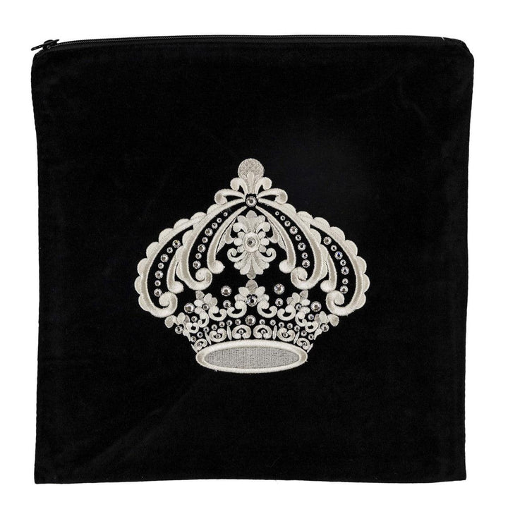 Regal embroidered crown velvet tallis and tefillin bag #181 | Judaica Square Lakewood