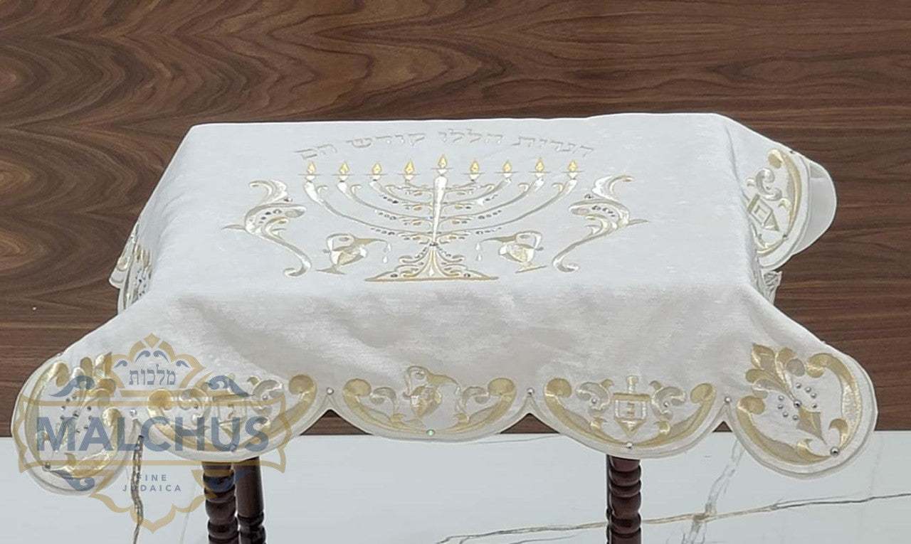 Chanukah Menorah Table Cover - Image 4