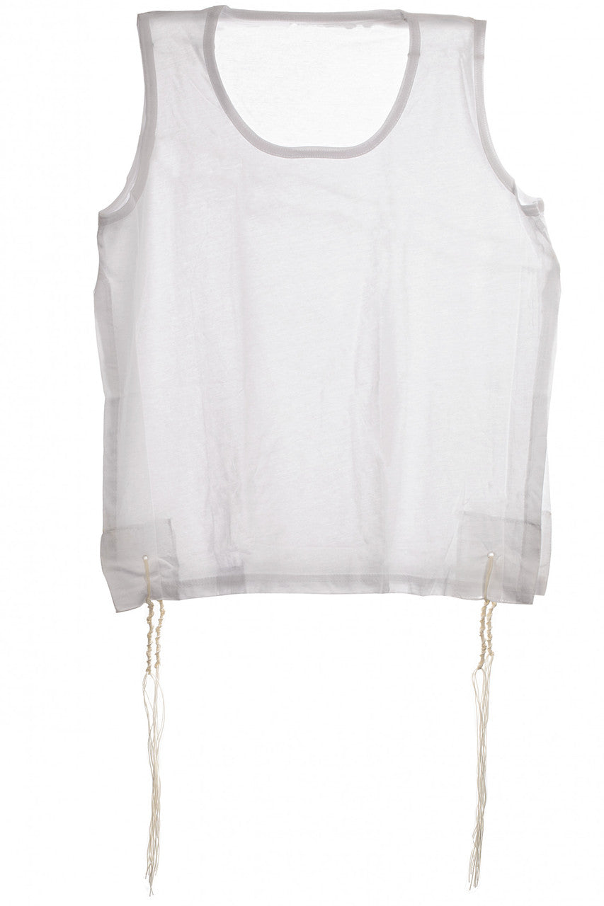 Sefardi V-neck PerfTzit undershirt tzitzis | Judaica Square Lakewood (view 6)